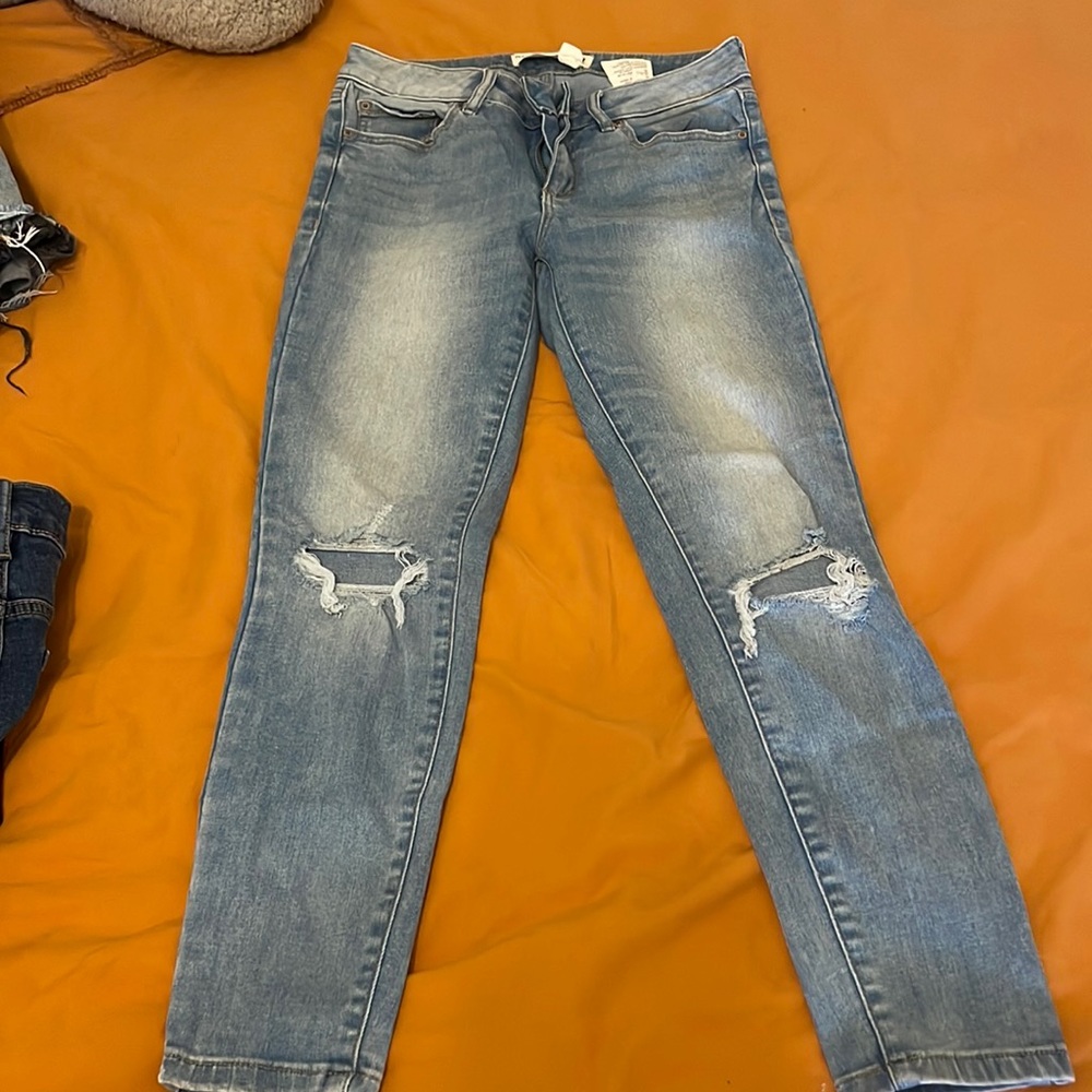 Garage light denim jeans